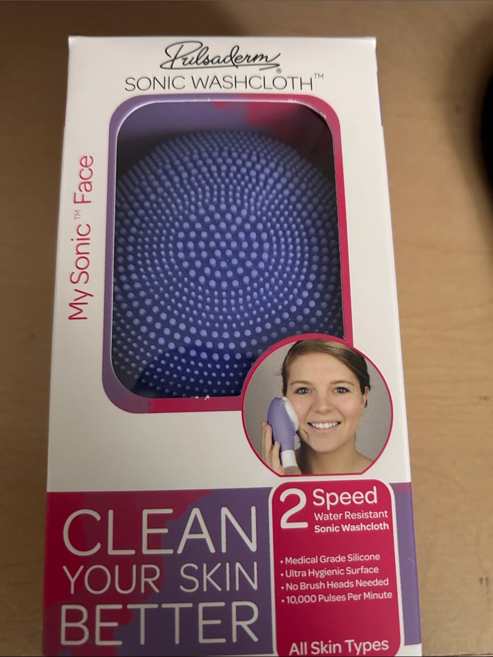 My Sonic Face Sonic Washcloth - Purple